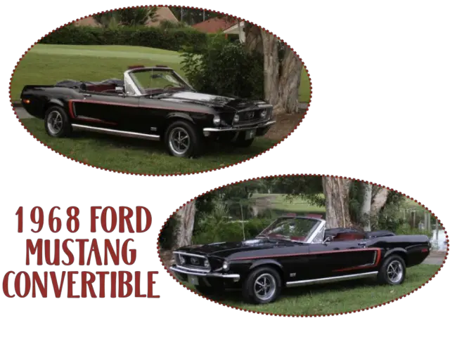 1968 ford mustang convertible gt package 351 motor 5 speed trans