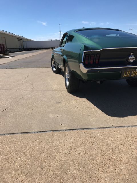 1968 bullitt mustang tribute. 390 4speed. highland green