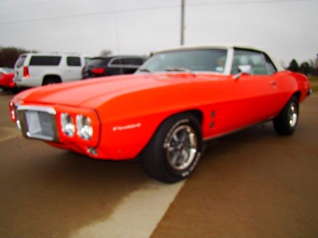 1969 pontiac firebire red 350 v8 good ruining car! must see! convertible