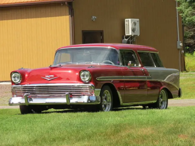1956 red & silver stunning restomod nomad ac pw factory great car