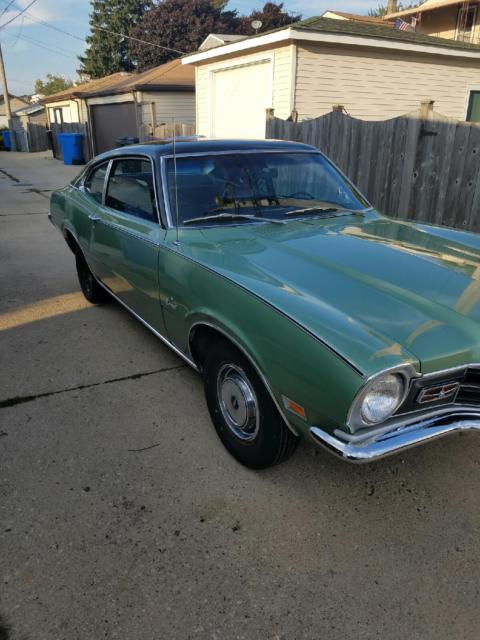 1971 mercury comet 2 dr green with black hard top all original! l@@ks great!