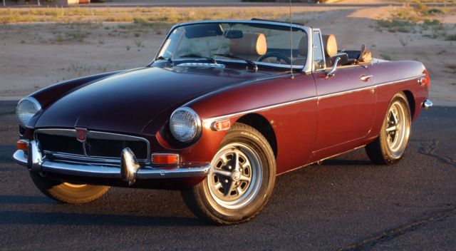collectible “chrome bumper” 1973 mgb 1800cc convertible