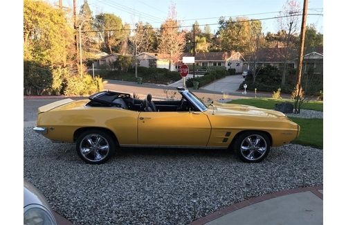 1969 pontiac firebird convertible. fully restored. appraised. has 200 miles. nr