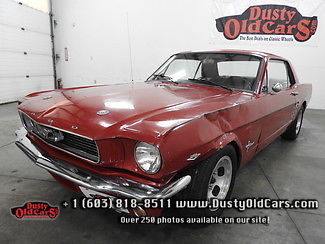 1966 red runs drives body interior vgood 289v8 4spd!