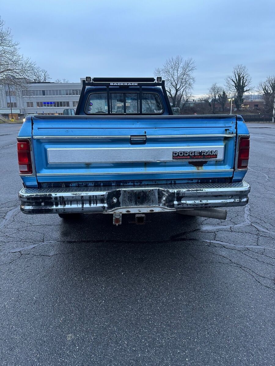 1990 dodge ram 2500 blue rwd automatic d200