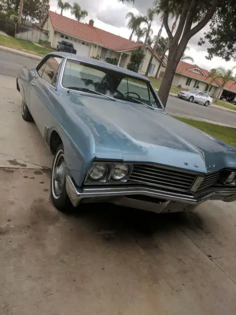 vintage 1967 blue buick skylark two door coupe california plates 67 gm