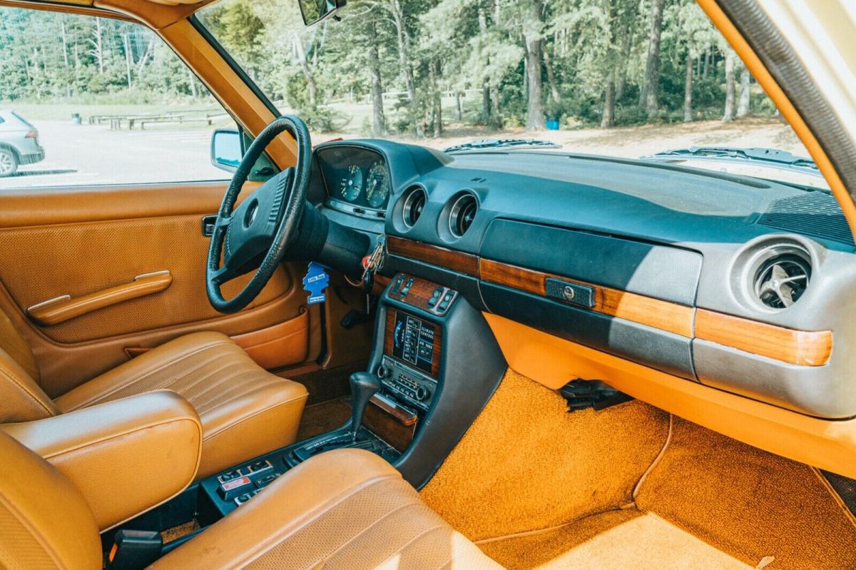 rare maple yellow 1979 mercedes-benz 300d (video tour in listing)