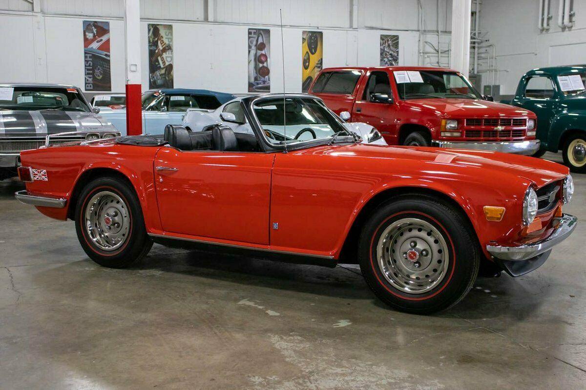 1973 triumph tr 6 18703 miles signal red 6cyl 4 speed manual