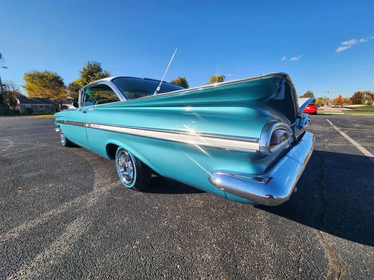 1959 chevrolet impala coupe blue rwd automatic