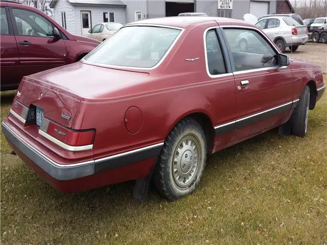 1986 ford thunderbird elan maroon v6 cylinder engine 3.8l/232 automatic