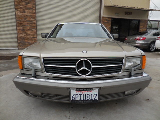 1987 mercedes-benz 560sec 1 owner leather roof heated original