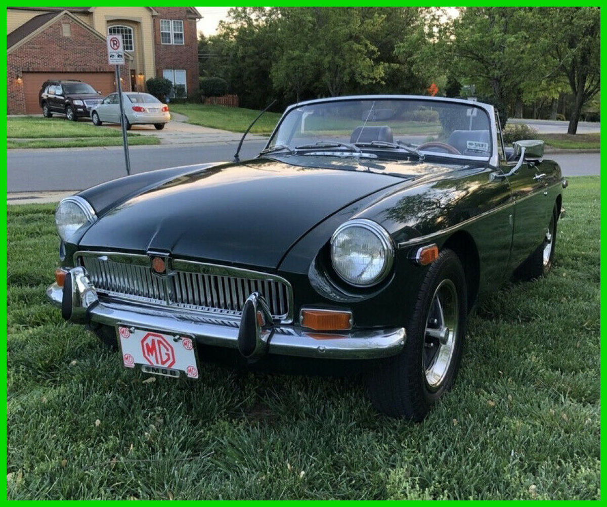 1972 classic mgb roadster convertible 4-cylinder 16,787 miles 4-speed manual