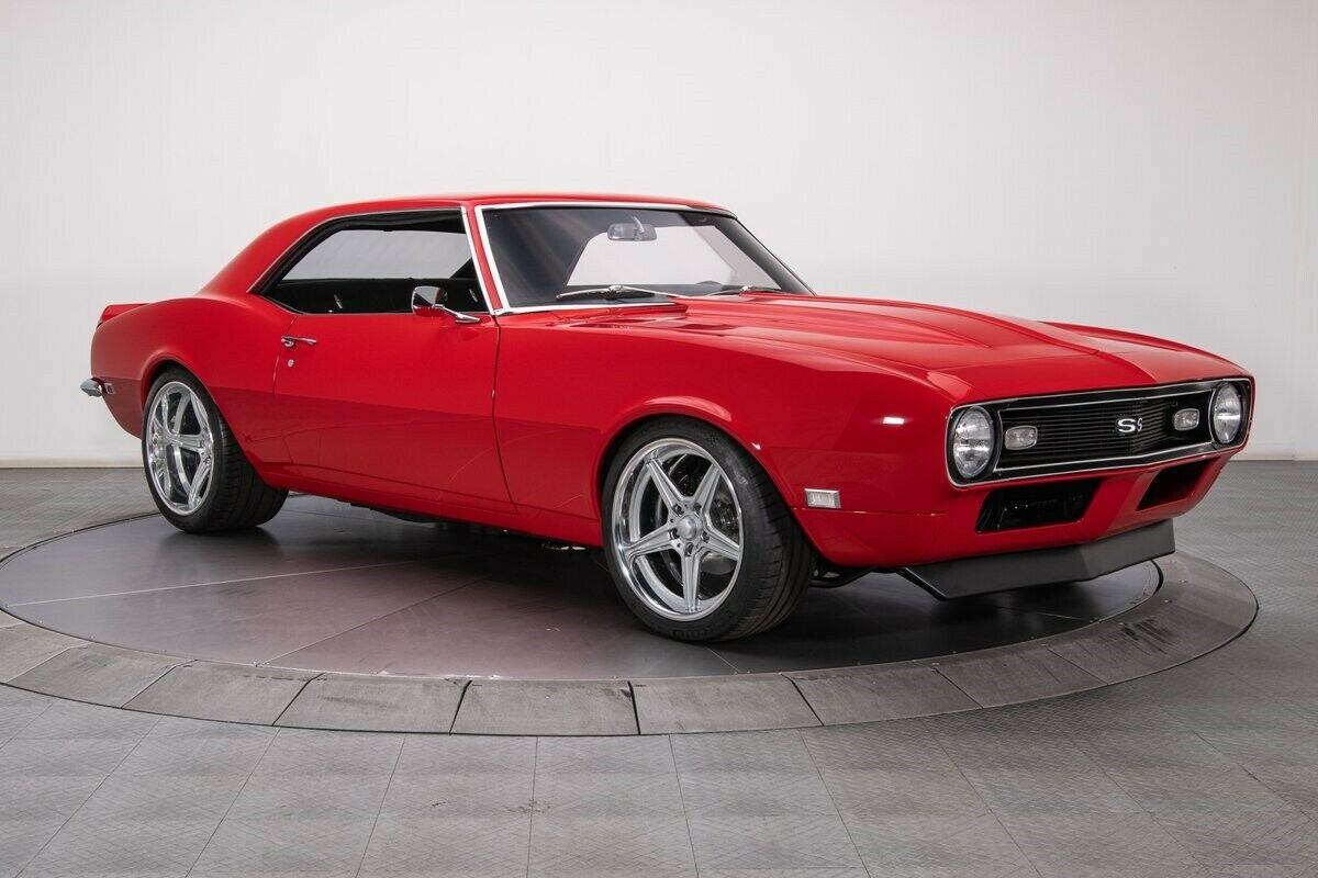 1968 chevrolet camaro victory red hardtop 496 v8 4 speed automatic 38 miles