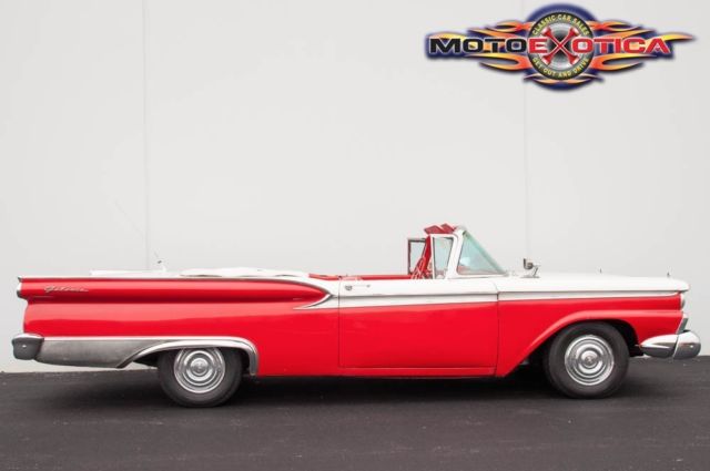 1959 ford fairlane 500 galaxie sunliner convertible, 322 v-8, 43,000 miles, ac