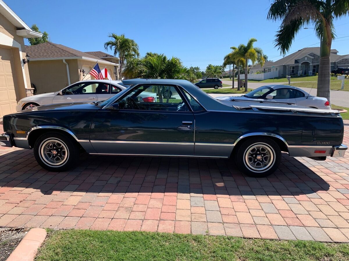 1986 chevrolet el camino blue rwd automatic