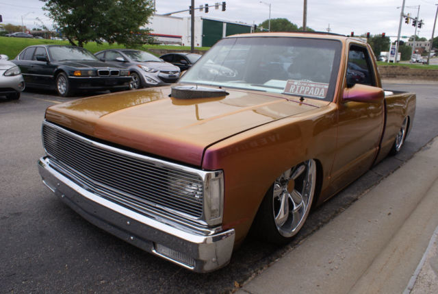 1990 chevrolet s-10 regular cab low rider lowered bagged body drop 20" wheels
