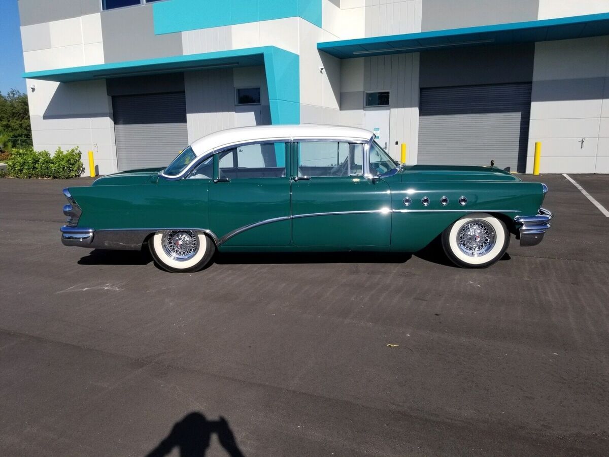 1955 buick roadmaster sedan green rwd automatic roadmaster