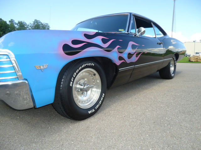 *garage find*1967 chevy impala-283ci v-8 dual exhaust p/s p/b a/c custom paint