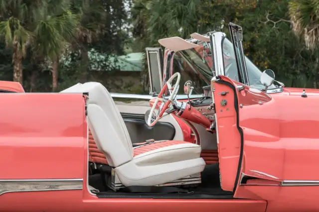 1956 lincoln premiere salmon color convertible