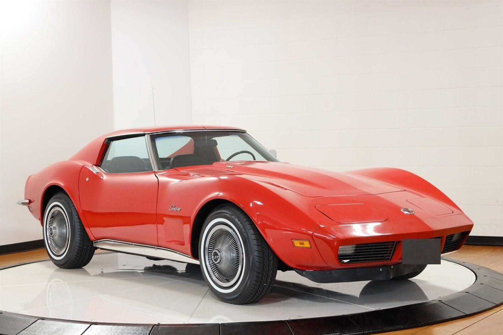 1973 corvette red coupe 49849 miles automatic