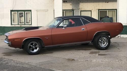 1970 plymouth barracuda gran coupenumbers matching 383 mag, 727 transhoundstooth i