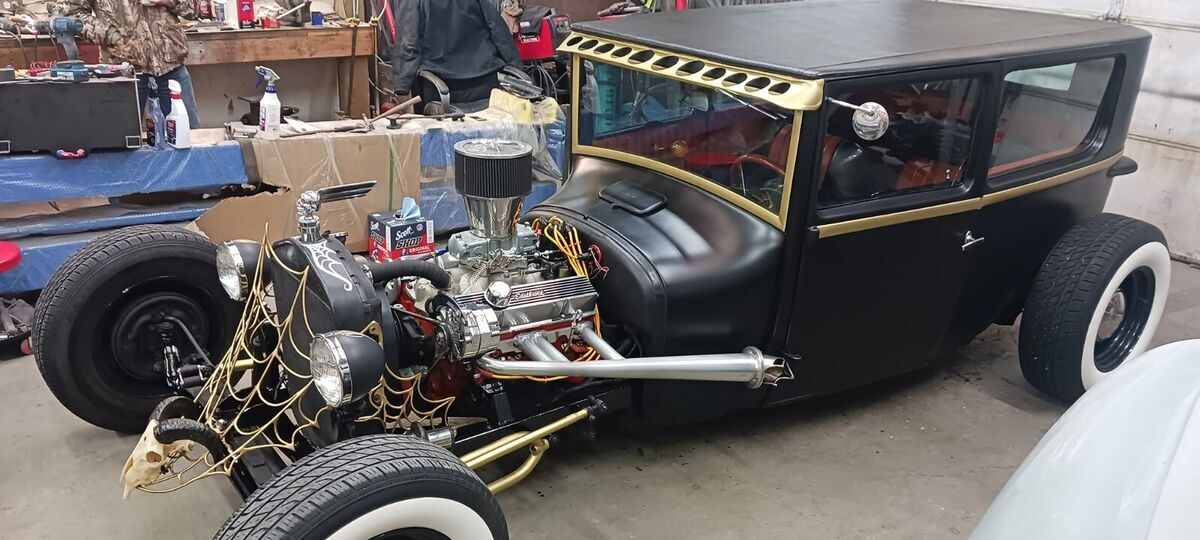 1927 ford model t coupe rat rod custom grill custom motor plates classic car