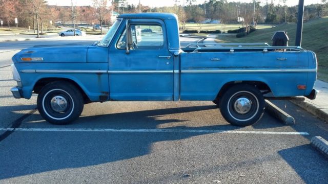 1968 ford f100 ranger custom cab short wheel base fleetside 100% complete