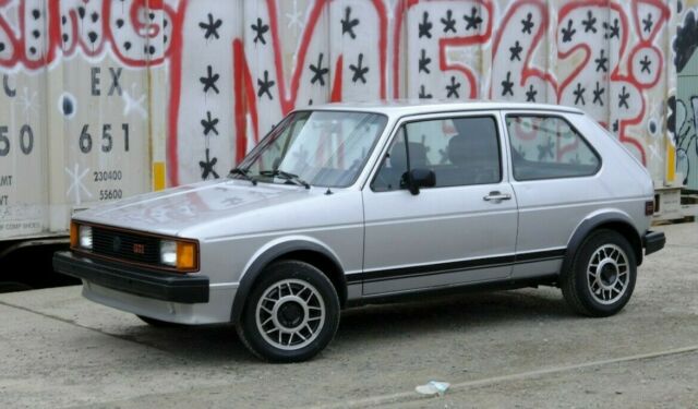 1983 vw rabbit gti mk1 silver on midnight blue, 5spd, no rust, sunroof, seattle