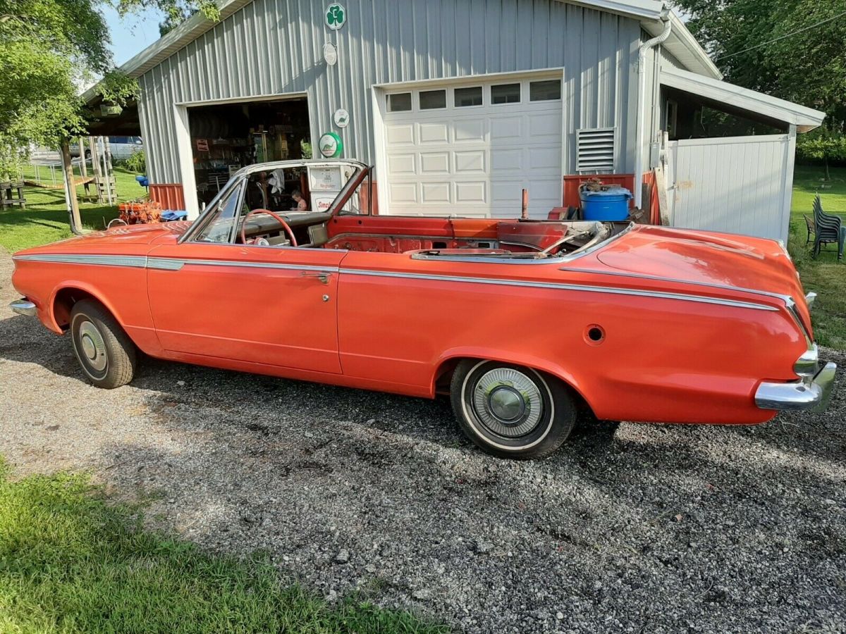 1965 65 plymouth valiant convertible project car v8 power top body work done wow