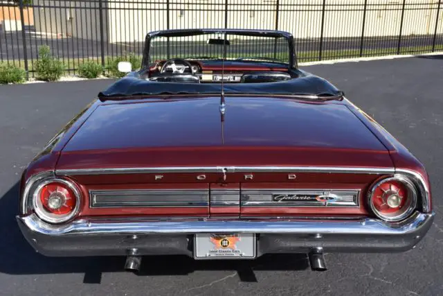 1964 ford galaxie 500 xl convertible 0 burgundy convertible v8 automatic