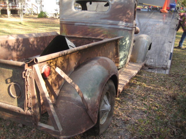 no reserve 1937 chevrolet pickup 1/2 ton truck project rat rod hot rod