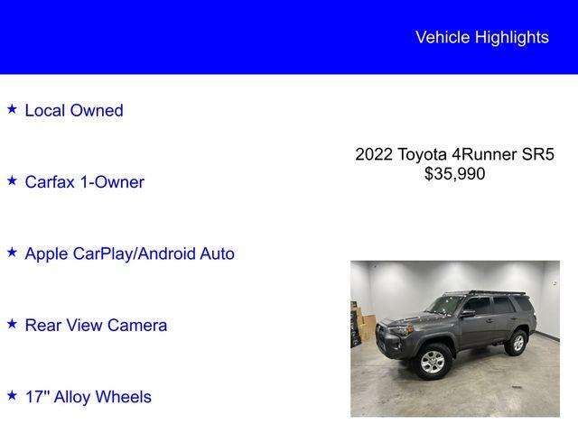 2022 toyota 4runner sr5