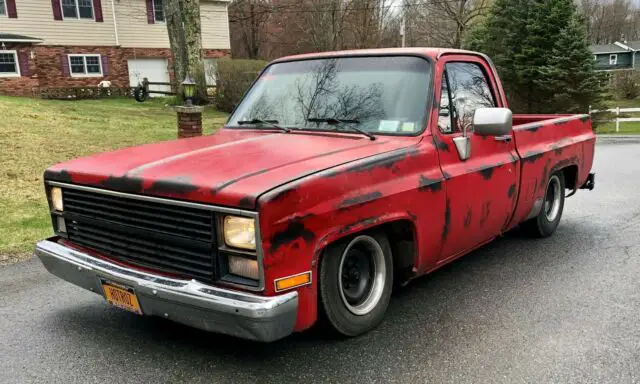 1984 gmc lowered 350 v8 hot rat rod short bed shop custom truck runs great look
