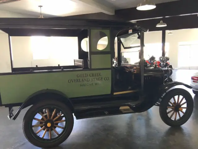 1918 ford model-t hack 1 black wagon automatic
