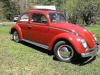volkswagen beetle classic bug 1962 sunroof rag top