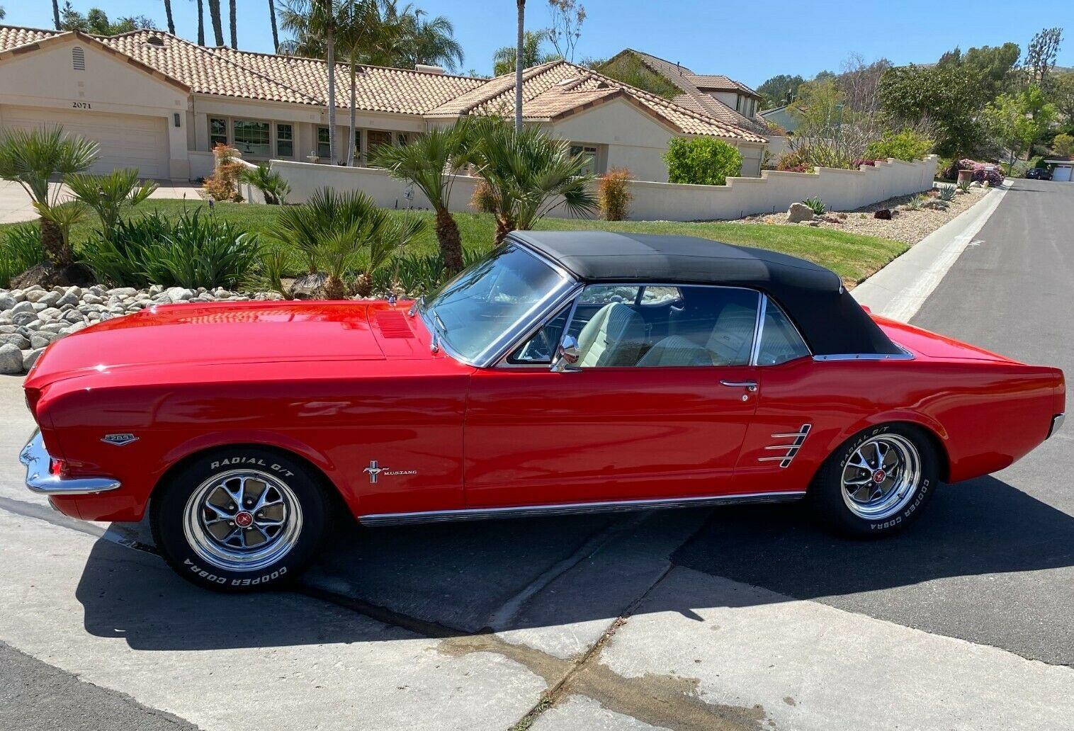 1966 ford mustang convertible gt wrap and also has air conditioning