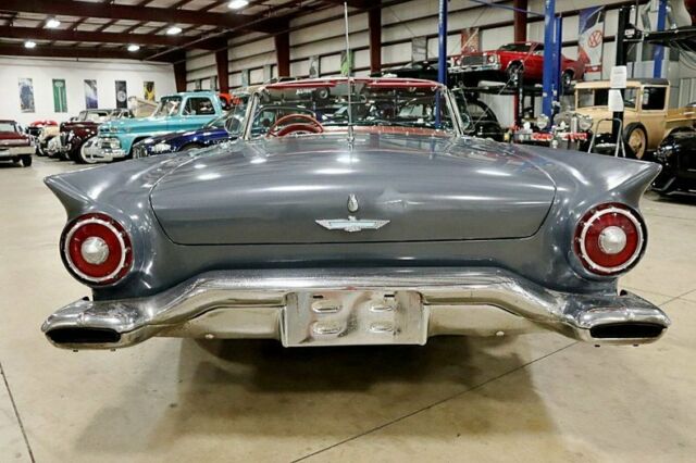 1957 ford thunderbird 84251 miles gun metal gray convertible 312ci v8 ford-o-ma