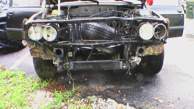 bmw m5 e28 front end collision, no motor no transmission florida full suspension