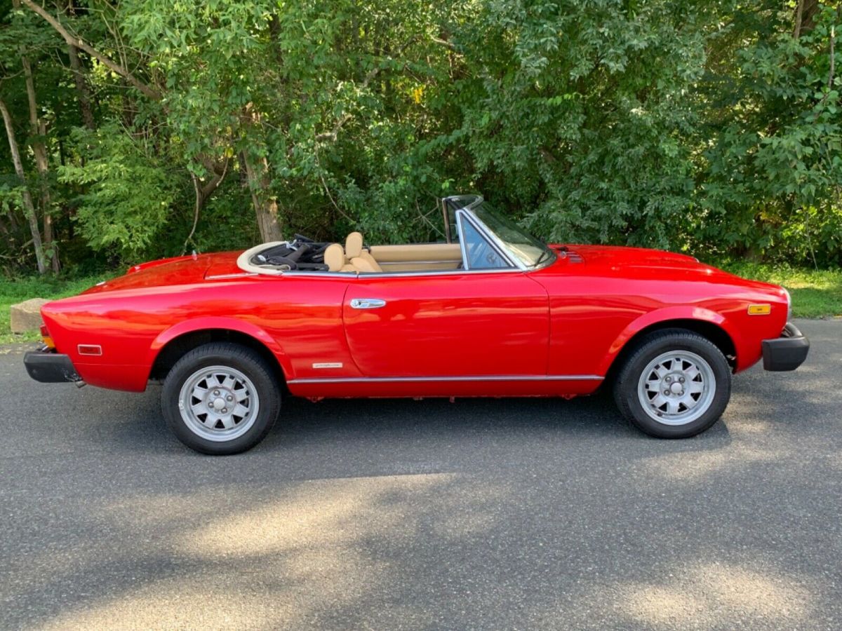 1984 fiat spider pininfarina azzurra 70k miles mint condition no reserve