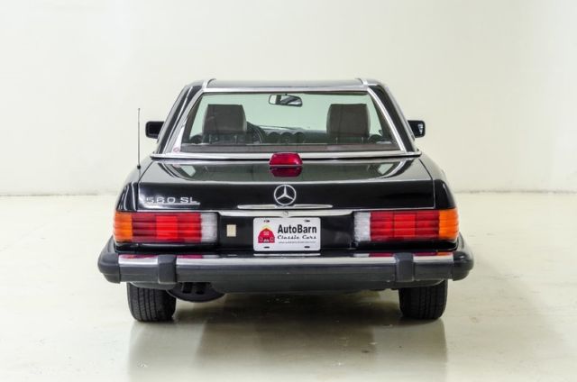 1986 mercedes-benz 560 sl 155581 miles black convertible 5.6l 4-spd auto