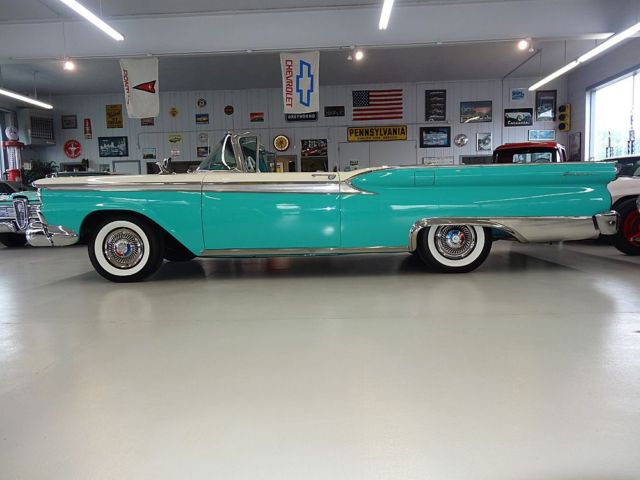 1959 ford, skyliner, sunliner, galaxie 500, retractable, show quality restored