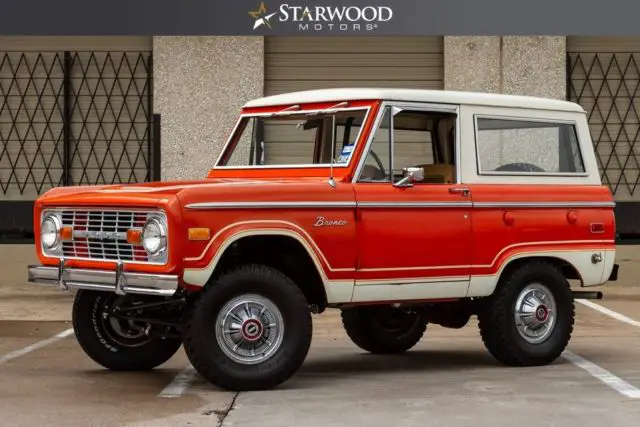 ford bronco orange with 55,245 miles, for sale!