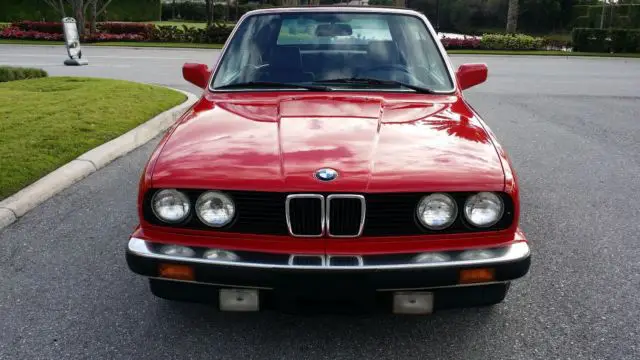 1987 1988 1989 bmw 325i 325ic convertible cabriolet red black 3 series restored!