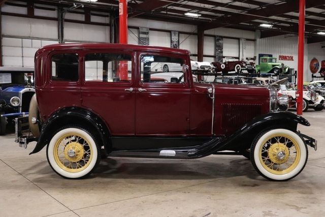 1931 ford model a 26829 miles maroon sedan 4 cylinder manual