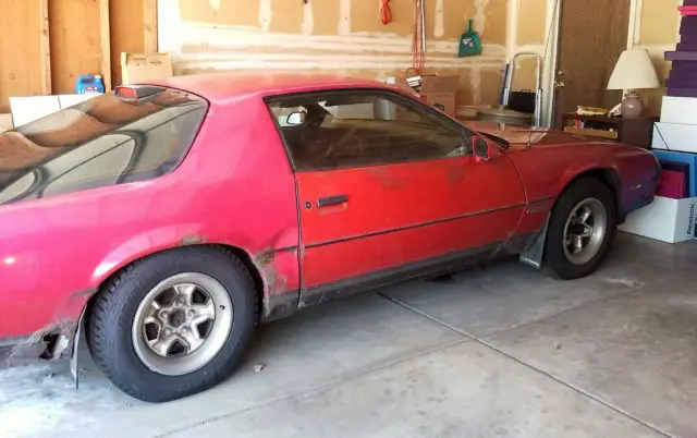 1986 red chevrolet camaro v8 automatic coupe, bridgestone blizzak snow tires