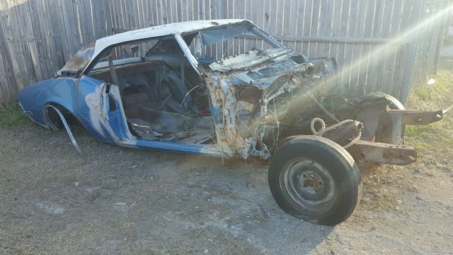 a pair of 1968 camaros-rs/ss clone or copo clone.project barn find