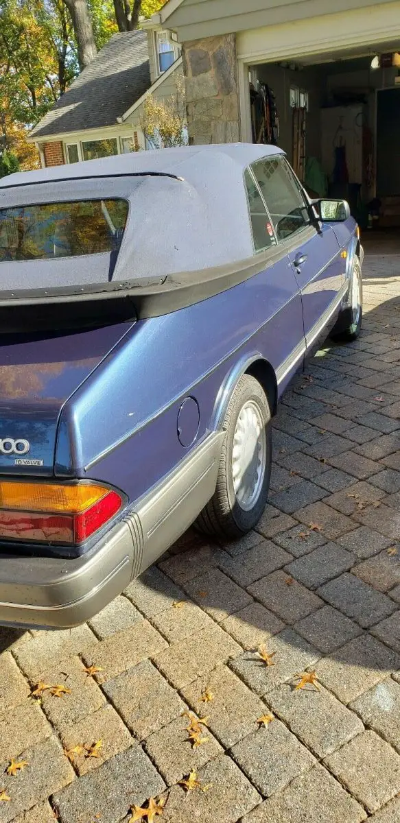 1993 saab 900 convertible blue 5 speed manual low mileage one family owned