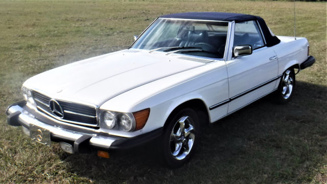 1977 mercedes benz 450-sl convertible with hard top / low milage fl car