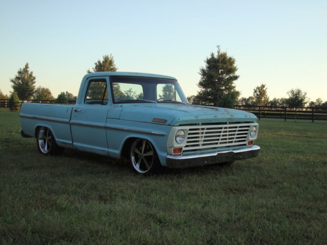 1967 ford f-100 pickup patina crown vic suspension 4.6 2-valve engine resto mod