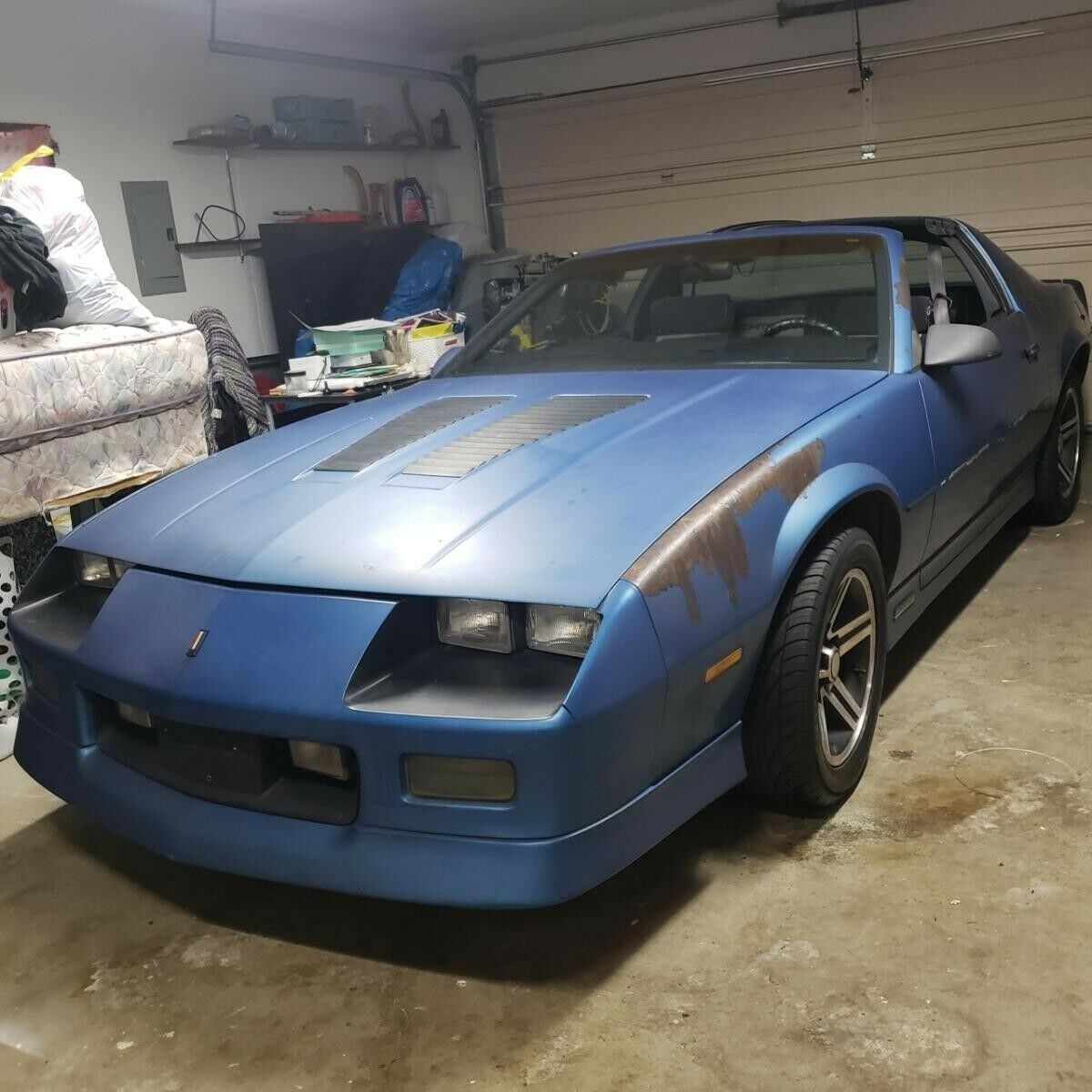 1985, ttops, z28, rare, camaro, lear siegler, blue, 5 speed